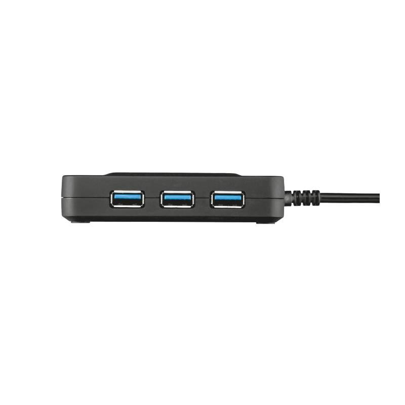 USB Hub Trust USB 3.0 3x USB 3.0 LAN černý