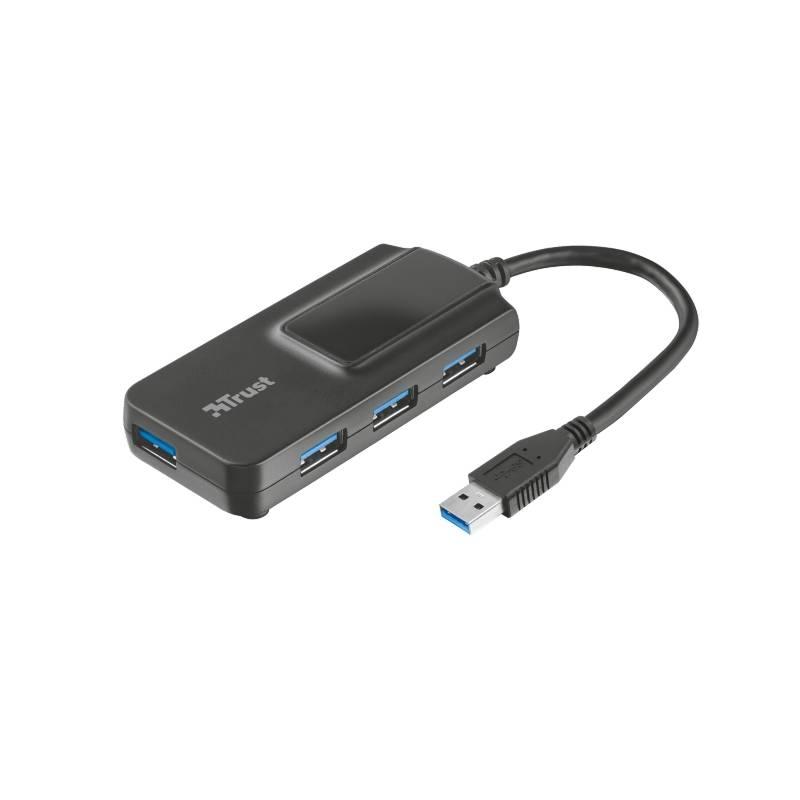 USB Hub Trust USB 3.0 4x USB 3.0 černý