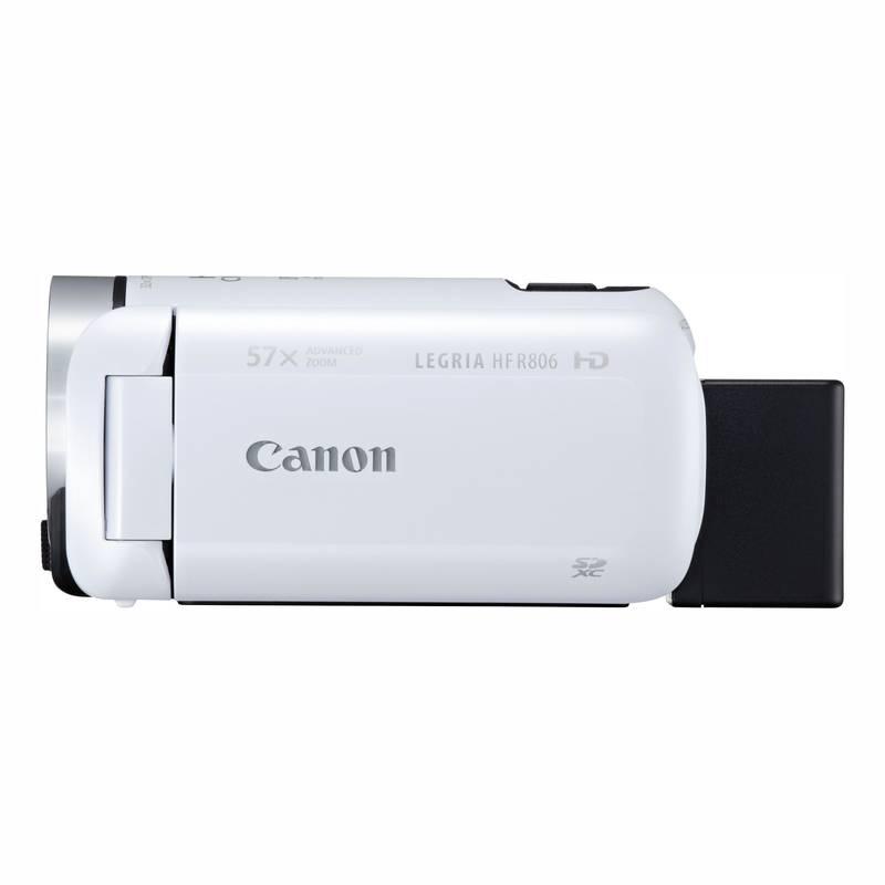 Videokamera Canon LEGRIA HF R806 Essential Kit pouzdro SD karta bílá