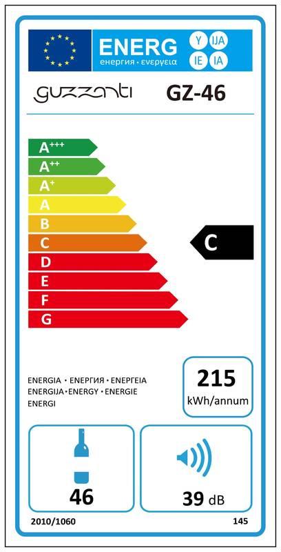 Vinotéka Guzzanti GZ 46 nerez