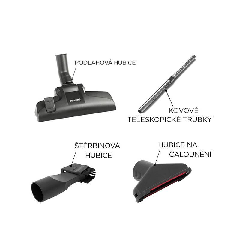 Vysavač podlahový Concept Solido VP8073 stříbrný