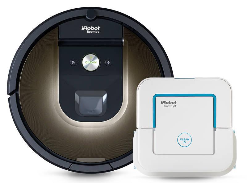 Vysavač robotický iRobot Roomba 980 Braava jet 240 bílý hnědý