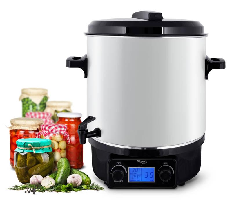 Zavařovací hrnec Vigan ZH27DGB černý bílý