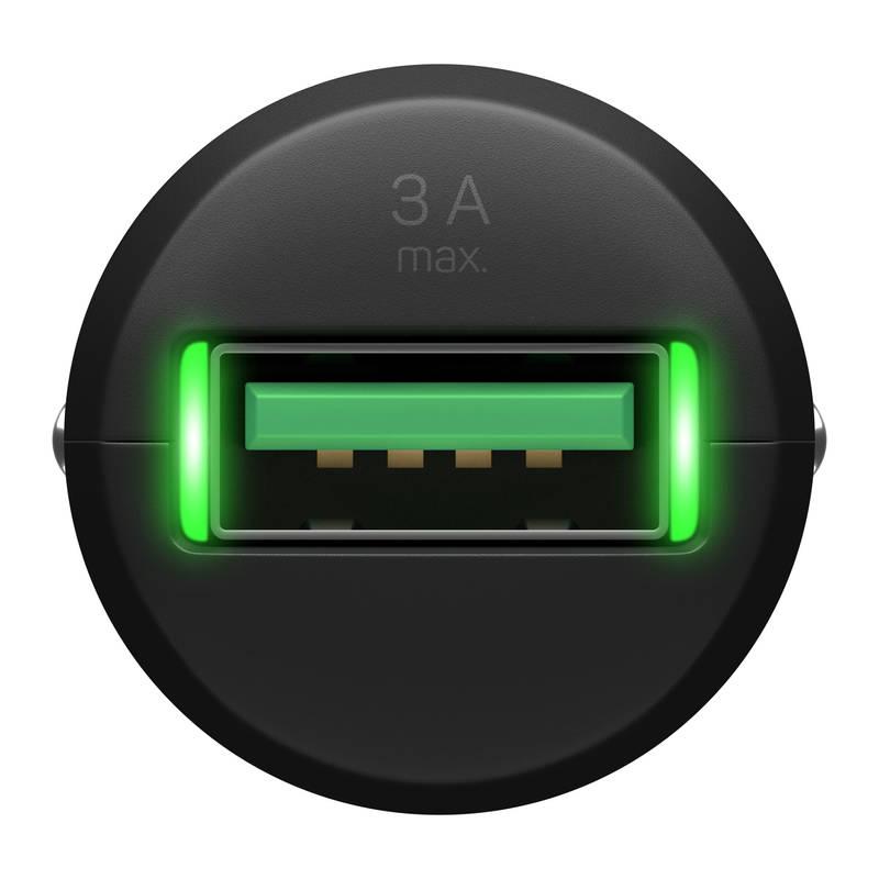 Adaptér do auta Connect IT InCarz, 1x USB , s funkcí rychlonabíjení QC 3.0 černý