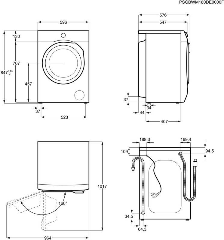 Automatická pračka Electrolux PerfectCare 600 EW6F428BC bílá, Automatická, pračka, Electrolux, PerfectCare, 600, EW6F428BC, bílá