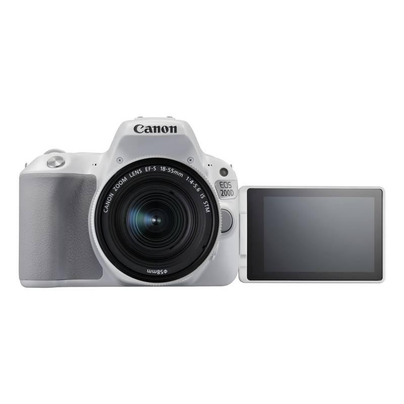 Digitální fotoaparát Canon EOS 200D 18-55 IS STM bílý, Digitální, fotoaparát, Canon, EOS, 200D, 18-55, IS, STM, bílý