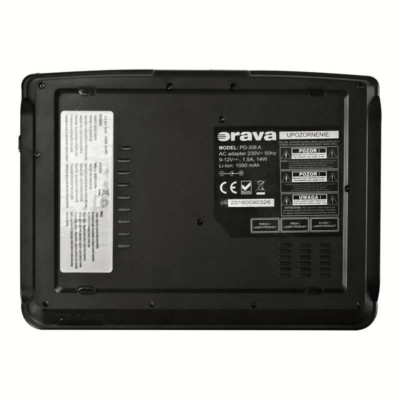DVD přehrávač Orava PD-308 černý, DVD, přehrávač, Orava, PD-308, černý