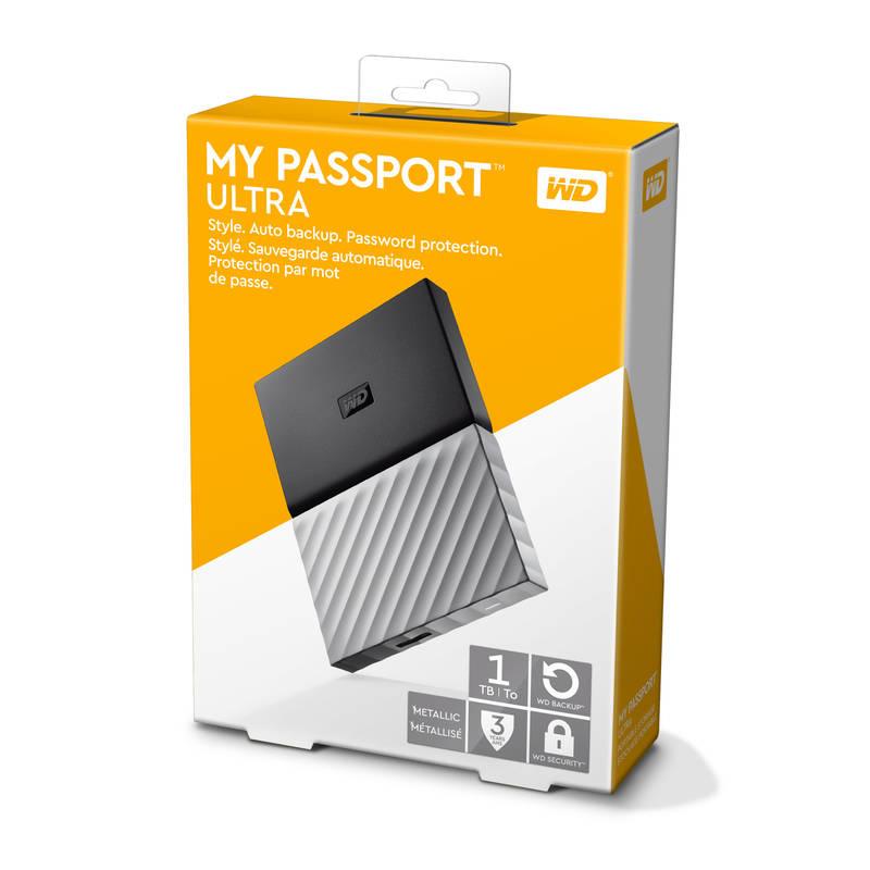 Externí pevný disk 2,5" Western Digital My Passport Ultra 1TB černý šedý
