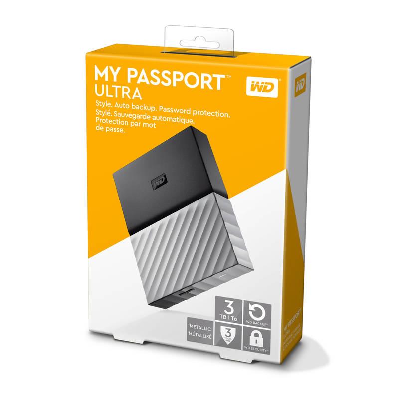 Externí pevný disk 2,5" Western Digital My Passport Ultra 3TB černý šedý