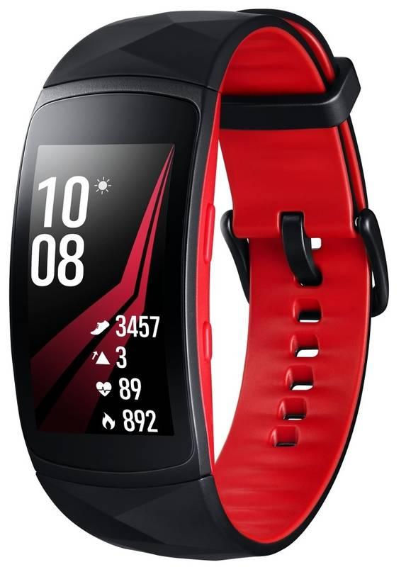 Fitness náramek Samsung Gear Fit2 Pro vel. L černý červený