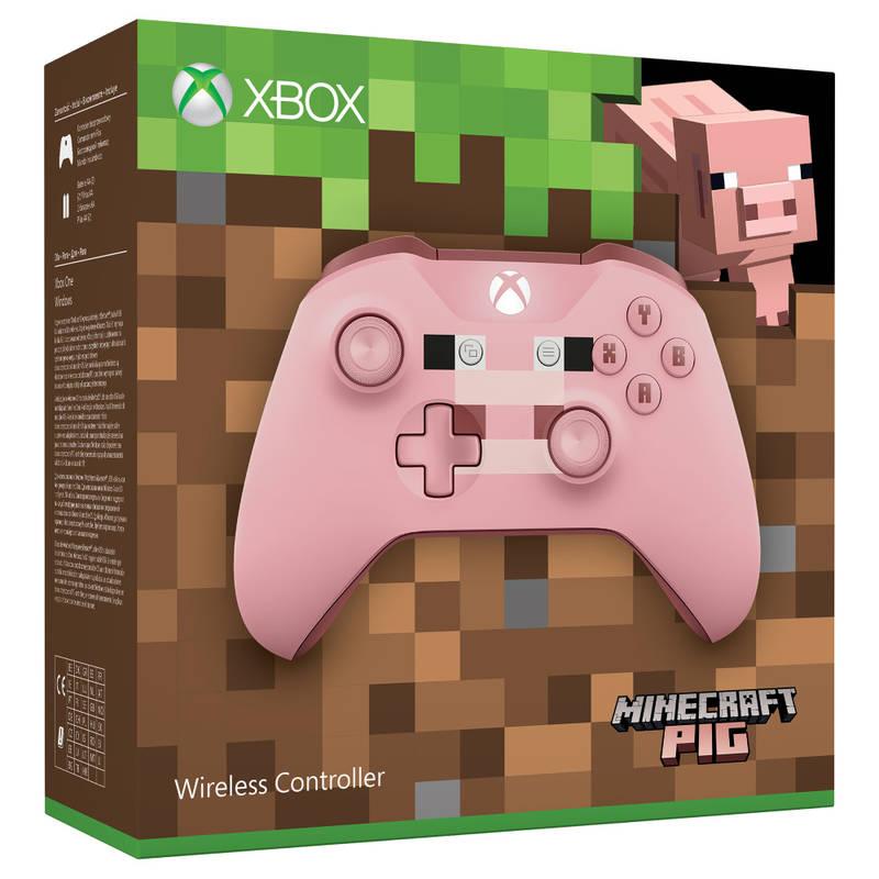 Gamepad Microsoft Xbox One S Wireless - Minecraft Pig, Gamepad, Microsoft, Xbox, One, S, Wireless, Minecraft, Pig