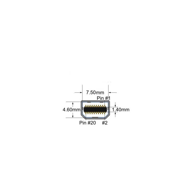 Kabel DeLock Mini DisplayPort, 1m bílý, Kabel, DeLock, Mini, DisplayPort, 1m, bílý