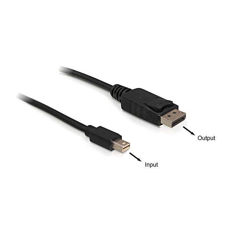 Kabel DeLock Mini DisplayPort DisplayPort, 3m černý, Kabel, DeLock, Mini, DisplayPort, DisplayPort, 3m, černý