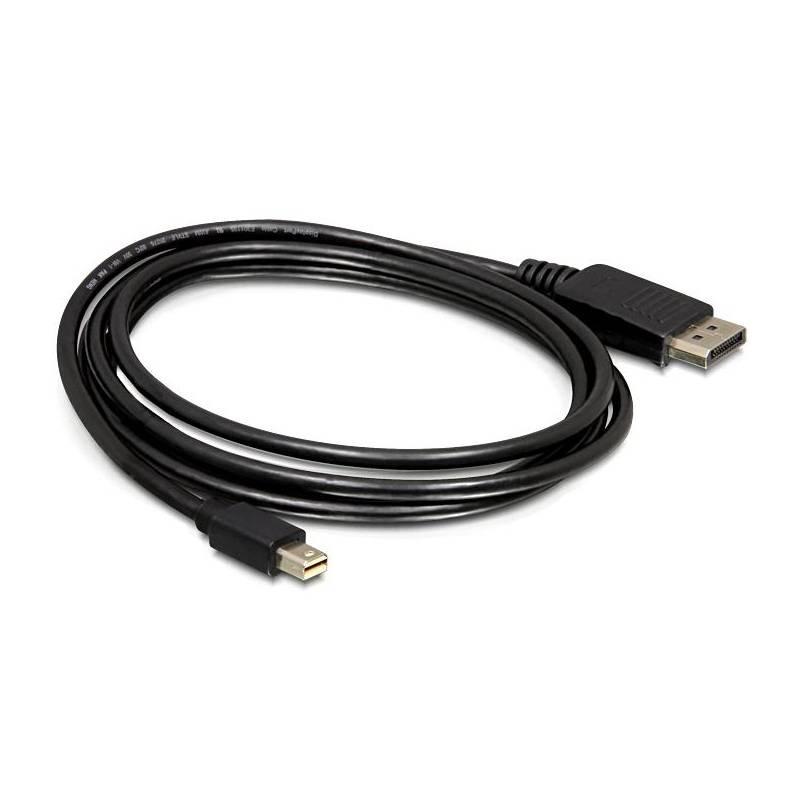 Kabel DeLock Mini DisplayPort DisplayPort, 3m černý