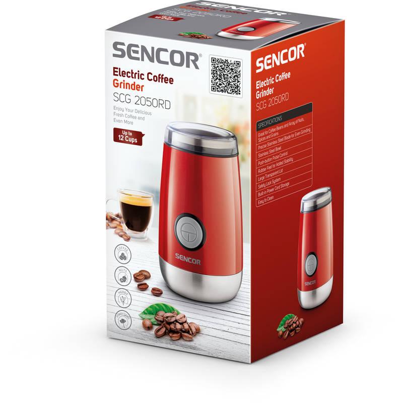Kávomlýnek Sencor SCG 2050RD červený