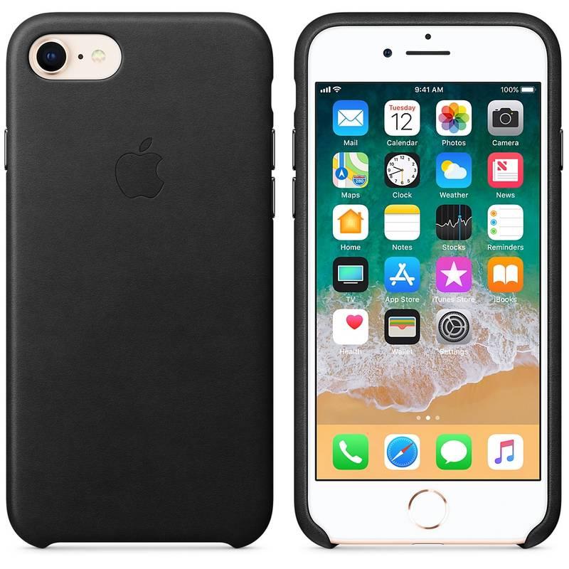 Kryt na mobil Apple Leather Case pro iPhone 8 7 černý, Kryt, na, mobil, Apple, Leather, Case, pro, iPhone, 8, 7, černý
