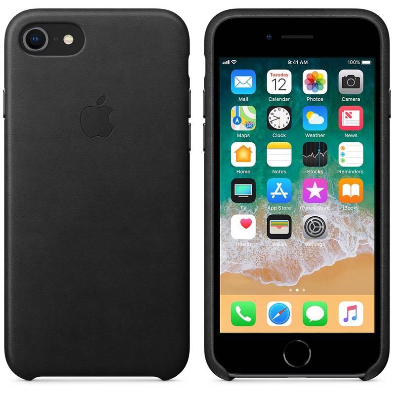 Kryt na mobil Apple Leather Case pro iPhone 8 7 černý