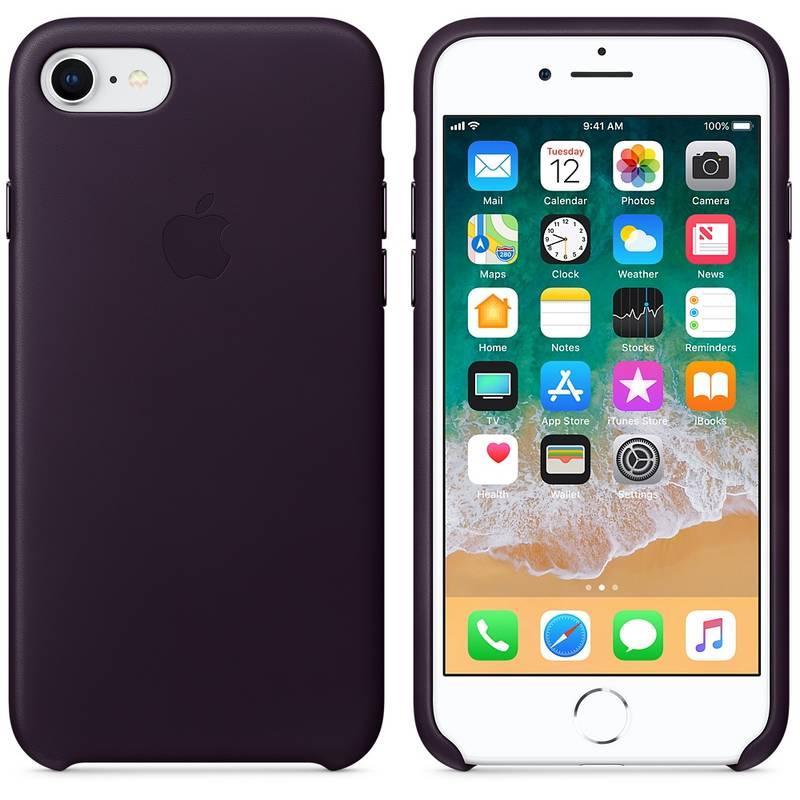 Kryt na mobil Apple Leather Case pro iPhone 8 7 - lilkově fialový