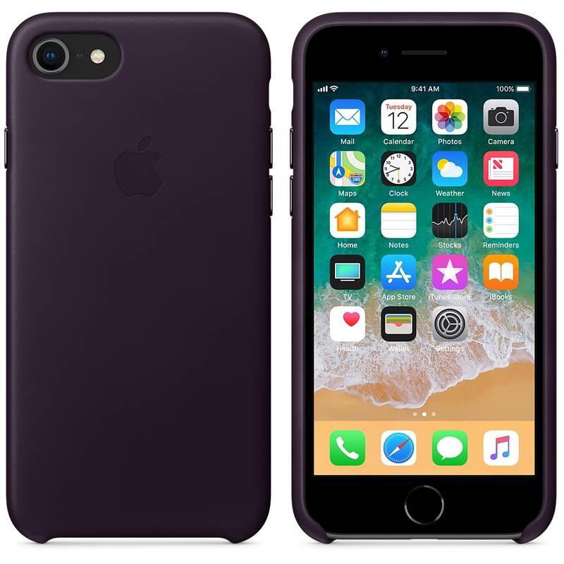 Kryt na mobil Apple Leather Case pro iPhone 8 7 - lilkově fialový