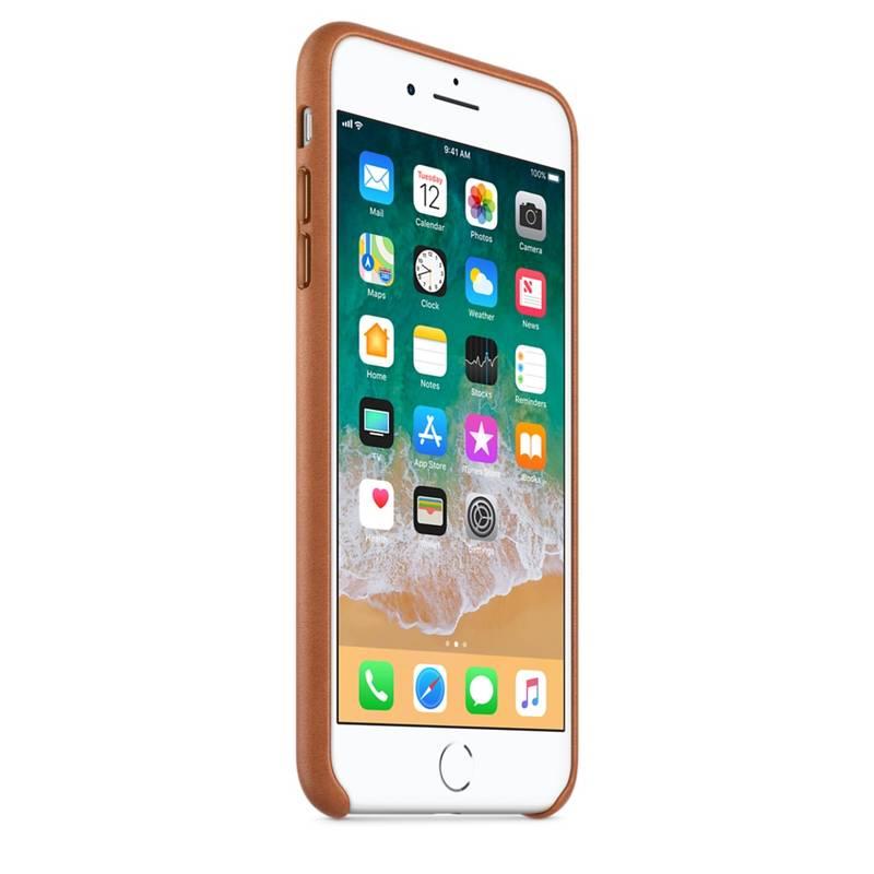 Kryt na mobil Apple Leather Case pro iPhone 8 Plus 7 Plus - sedlově hnědý