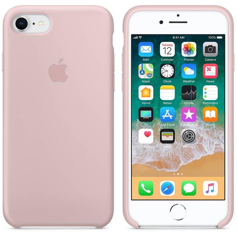 Kryt na mobil Apple Silicone Case pro iPhone 8 7 - pískově růžový