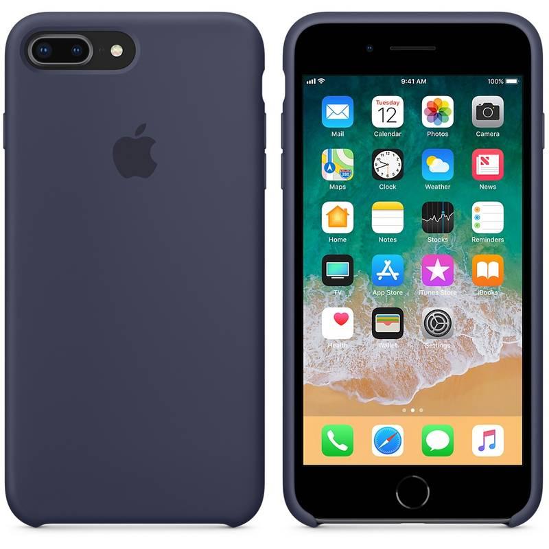 Kryt na mobil Apple Silicone Case pro iPhone 8 Plus 7 Plus - půlnočně modrý, Kryt, na, mobil, Apple, Silicone, Case, pro, iPhone, 8, Plus, 7, Plus, půlnočně, modrý