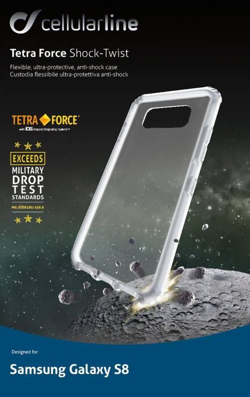 Kryt na mobil CellularLine Tetra Force pro Samsung Galaxy S8 bílý