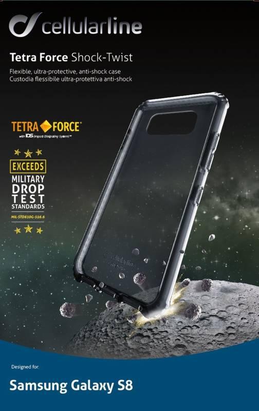 Kryt na mobil CellularLine Tetra Force pro Samsung Galaxy S8 černý