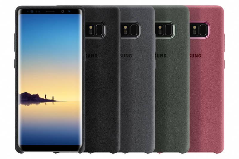 Kryt na mobil Samsung Alcantara pro Galaxy Note 8 khaki