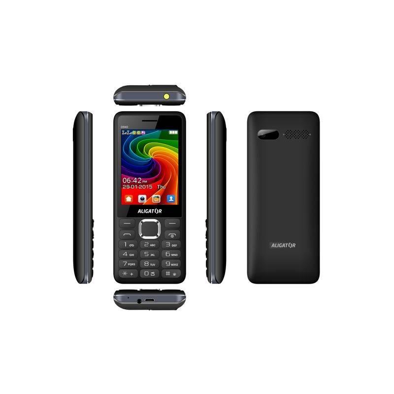Mobilní telefon Aligator D940 Dual Sim černý