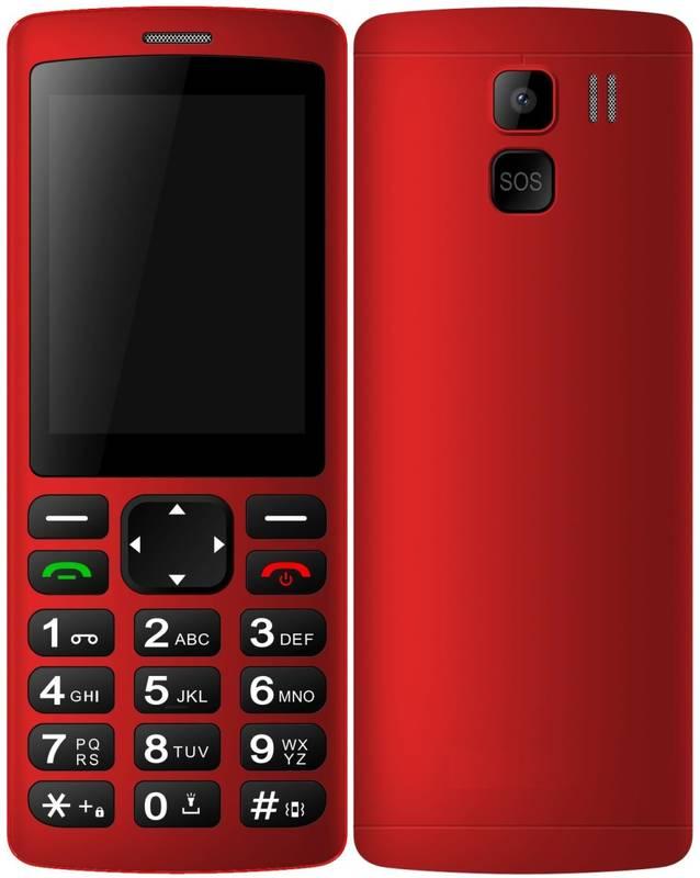 Mobilní telefon CPA Halo PLUS červený