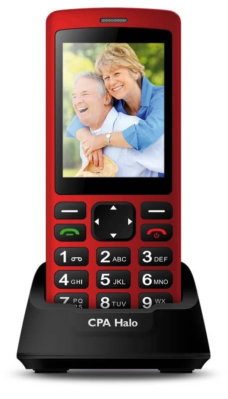 Mobilní telefon CPA Halo PLUS červený