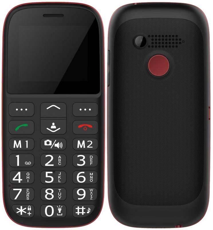 Mobilní telefon CUBE 1 F100 Dual SIM černý červený, Mobilní, telefon, CUBE, 1, F100, Dual, SIM, černý, červený