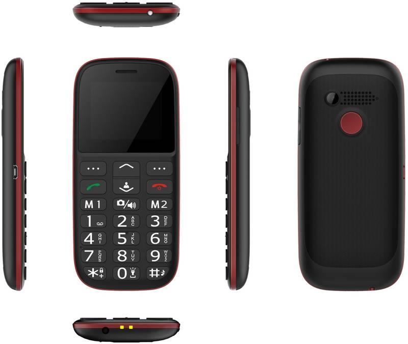 Mobilní telefon CUBE 1 F100 Dual SIM černý červený