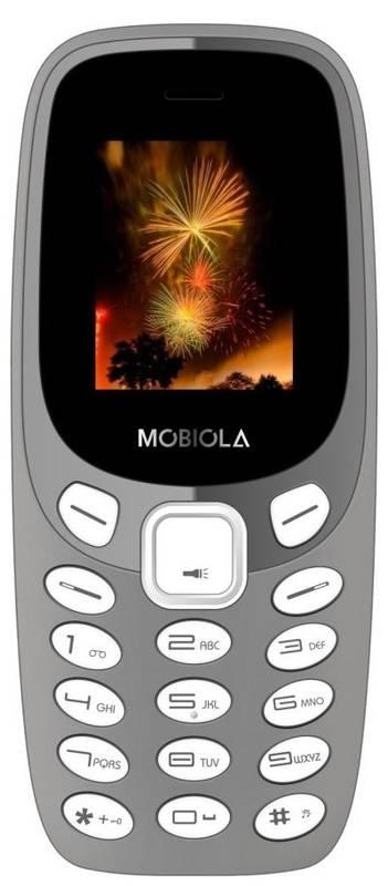 Mobilní telefon Mobiola MB3000 šedý, Mobilní, telefon, Mobiola, MB3000, šedý