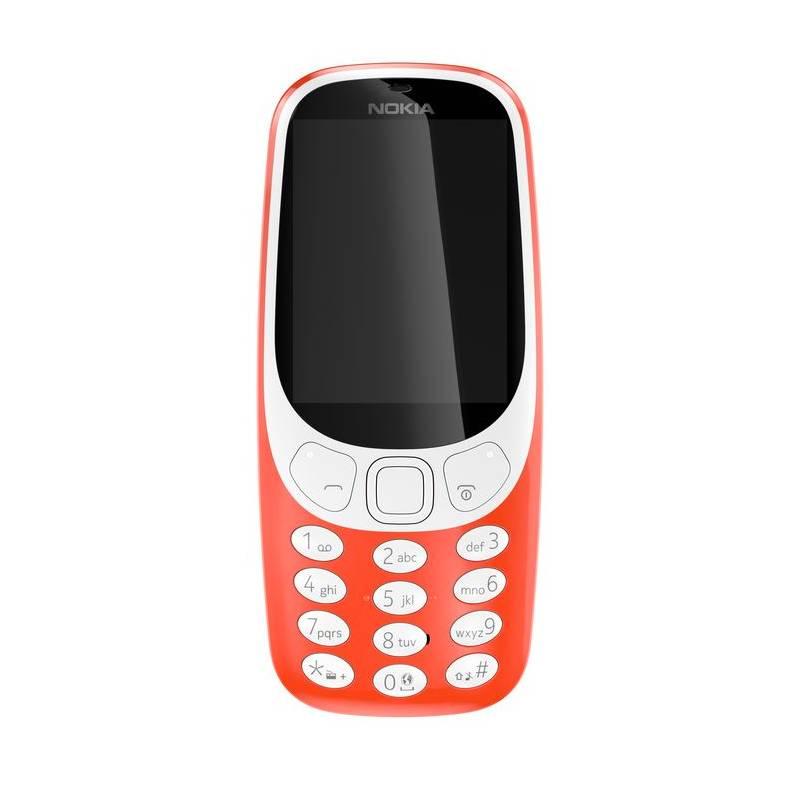 Mobilní telefon Nokia 3310 Dual SIM červený, Mobilní, telefon, Nokia, 3310, Dual, SIM, červený