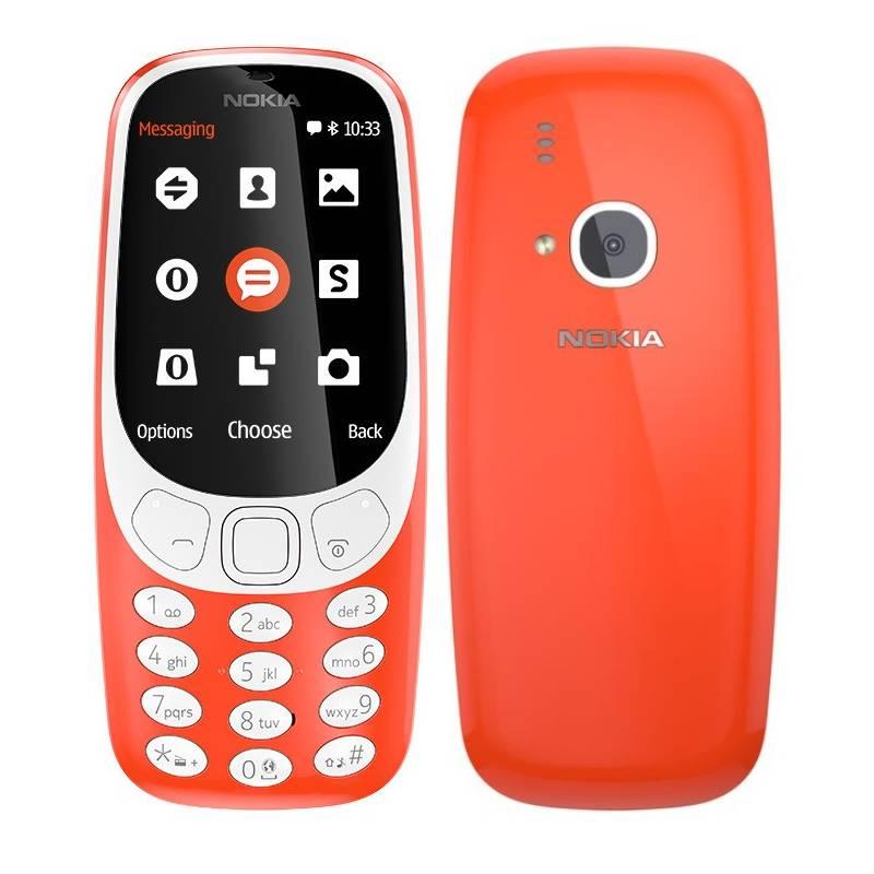 Mobilní telefon Nokia 3310 Single SIM červený