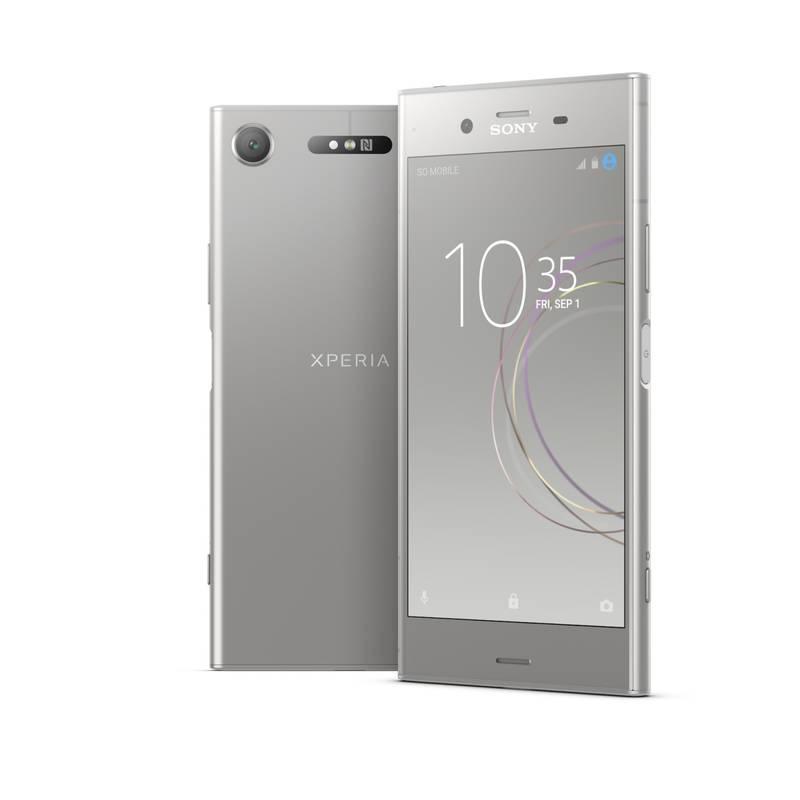 Mobilní telefon Sony Xperia XZ1 Dual SIM stříbrný, Mobilní, telefon, Sony, Xperia, XZ1, Dual, SIM, stříbrný