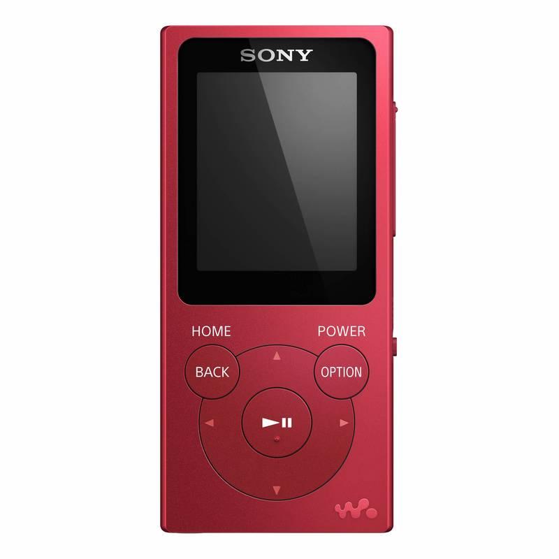 MP3 přehrávač Sony NW-E394R červený, MP3, přehrávač, Sony, NW-E394R, červený
