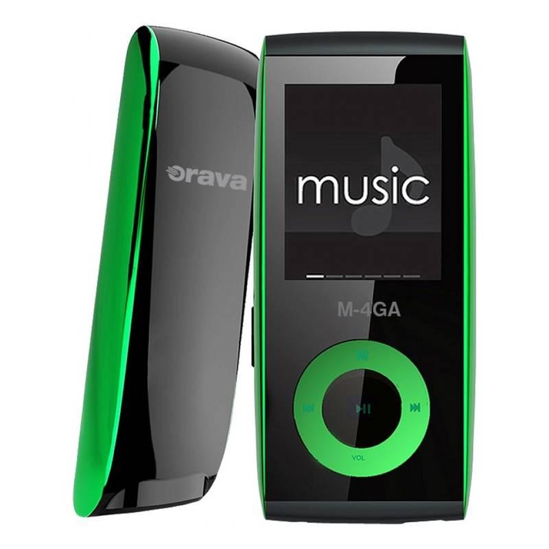 MP4 přehrávač Orava M-4GG zelený