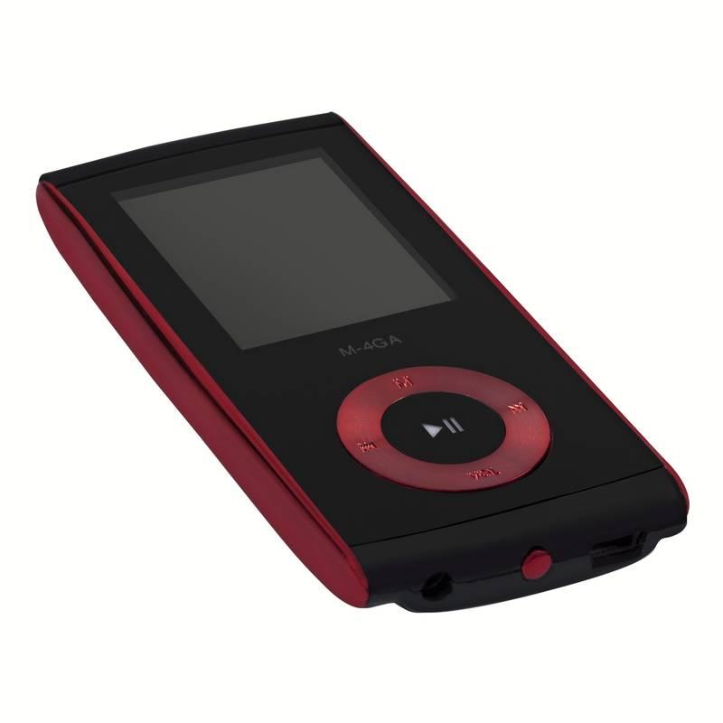 MP4 přehrávač Orava M-4GR červený