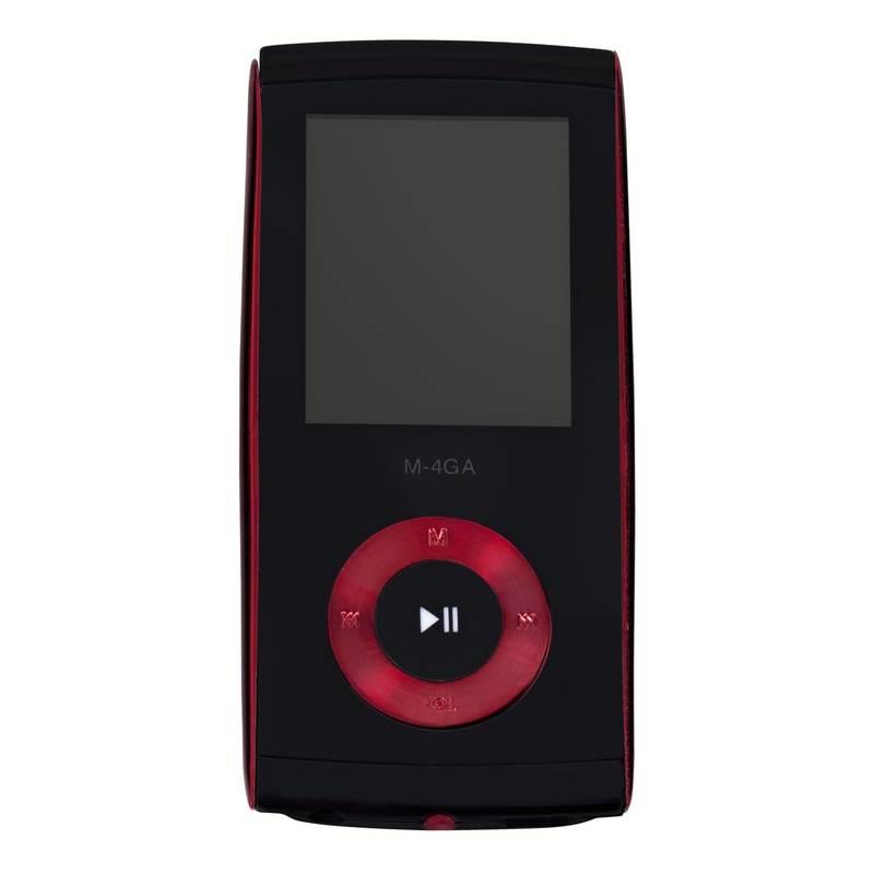 MP4 přehrávač Orava M-4GR červený