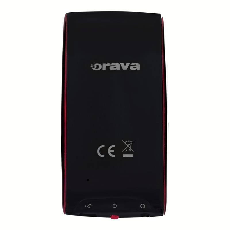 MP4 přehrávač Orava M-4GR červený