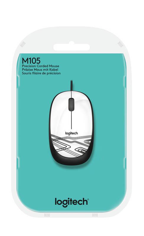 Myš Logitech M105 bílá