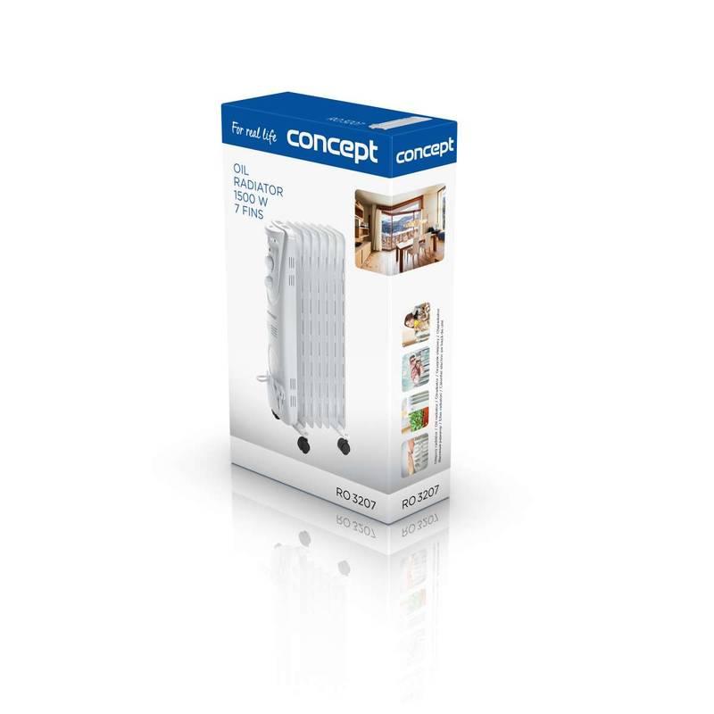Olejový radiátor Concept RO3207 bílý