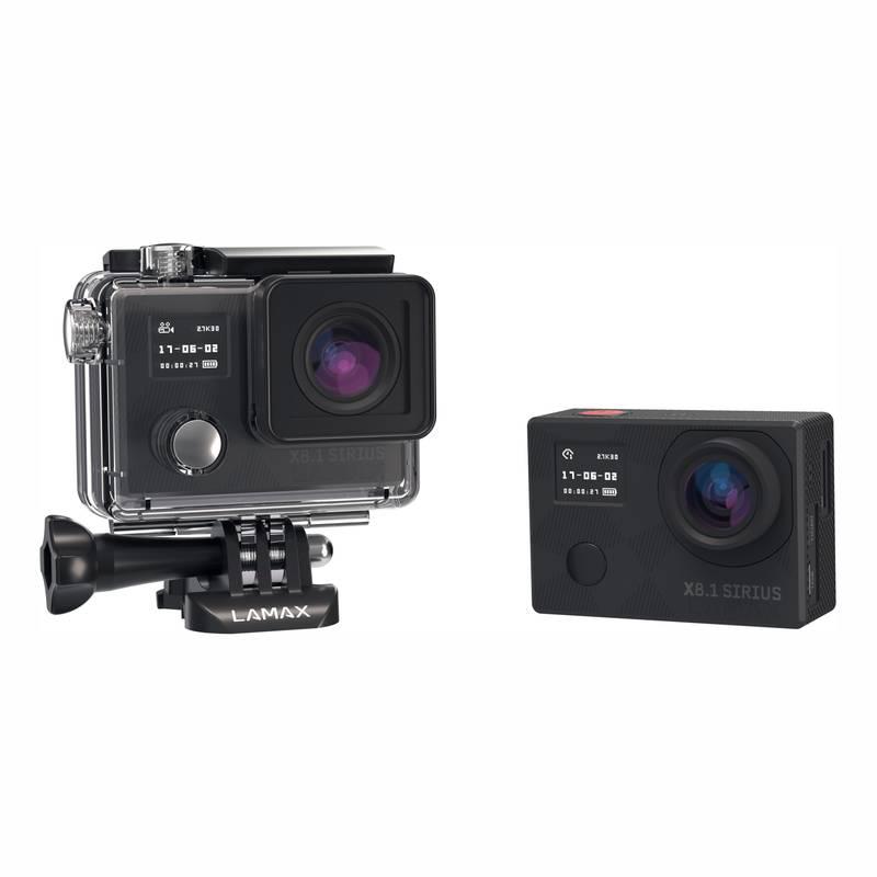 Outdoorová kamera LAMAX X8.1 Sirius dárek, černá, Outdoorová, kamera, LAMAX, X8.1, Sirius, dárek, černá