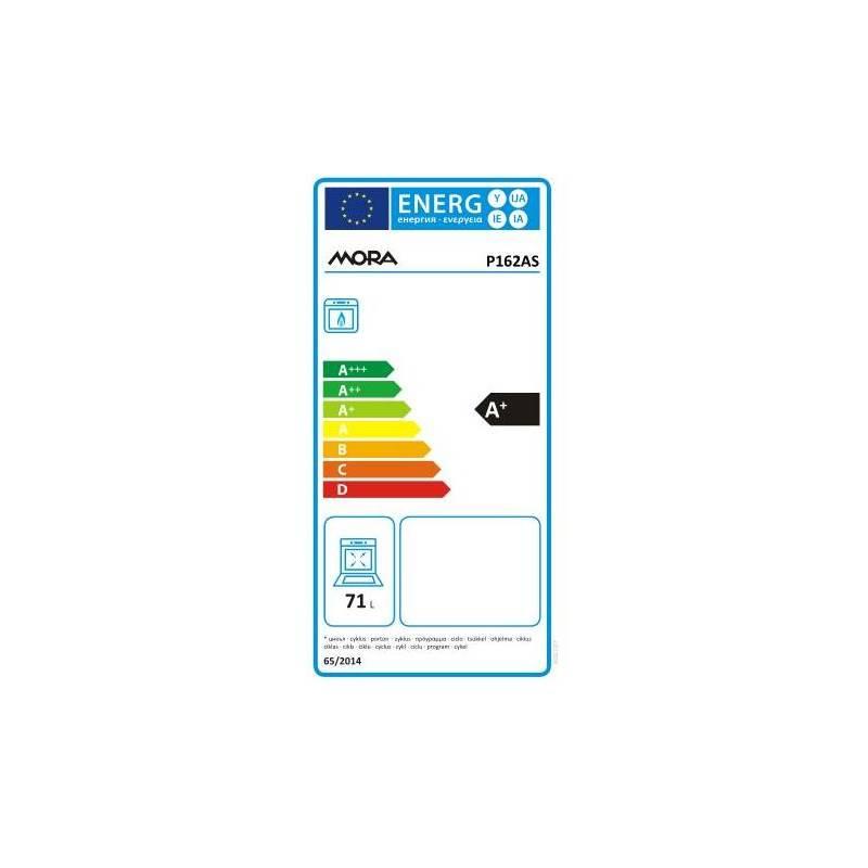 Plynový sporák Mora Premium P 162 AS Inoxlook, Plynový, sporák, Mora, Premium, P, 162, AS, Inoxlook