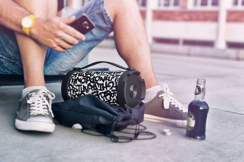 Přenosný reproduktor GoGEN GOGBPS320STR černý bílý