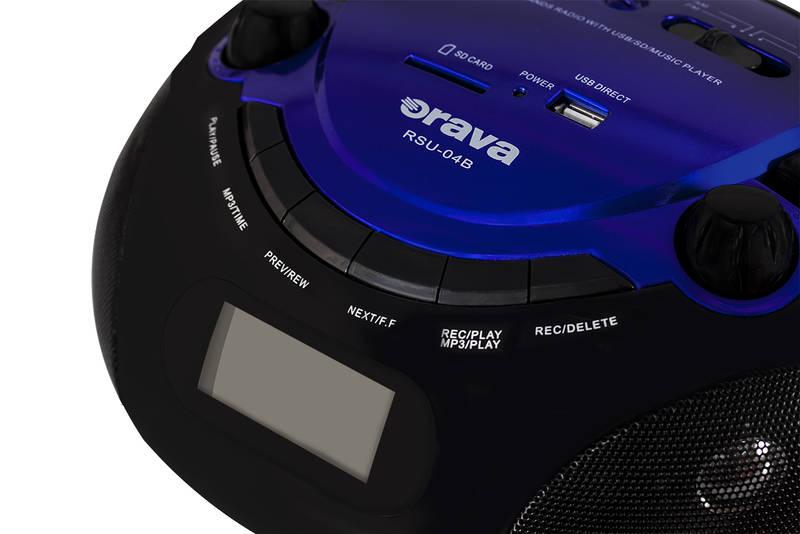 Radiopřijímač Orava RSU-04 černý modrý