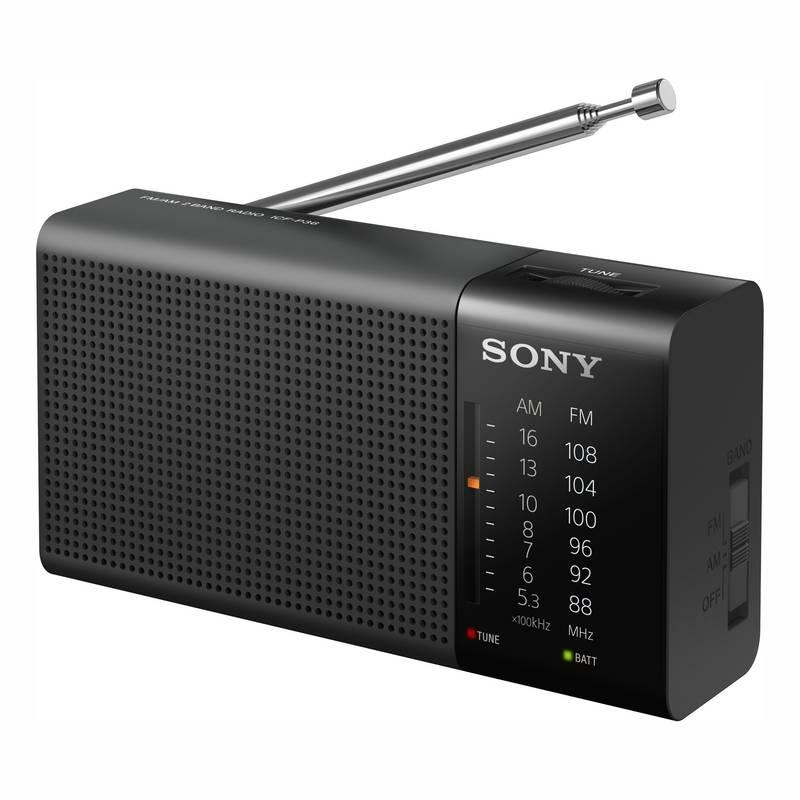 Radiopřijímač Sony ICF-P36 černý, Radiopřijímač, Sony, ICF-P36, černý